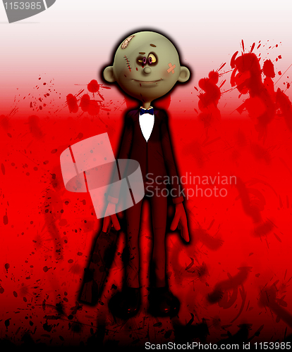 Image of Cartoon Zombie Businessman