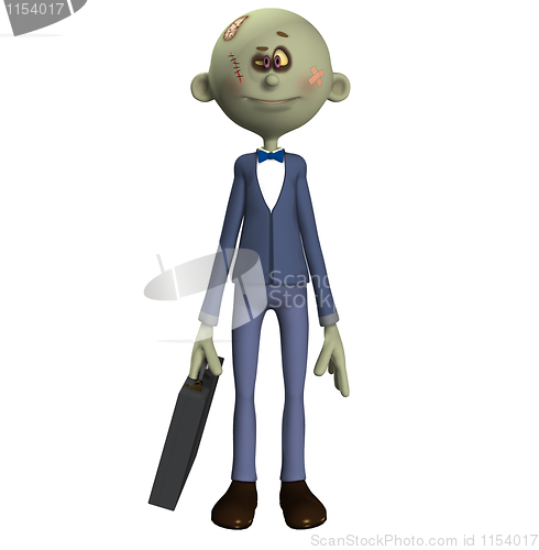 Image of Cartoon Zombie Businessman