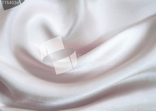 Image of Smooth elegant white silk as background