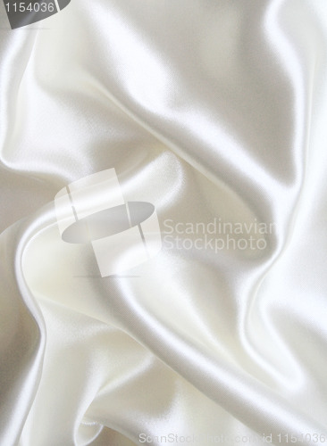 Image of Smooth elegant white silk as background