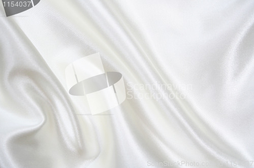 Image of Smooth elegant white silk as background