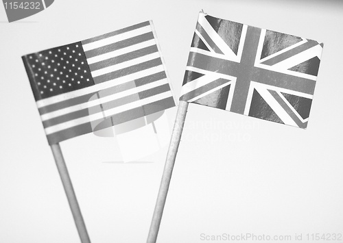 Image of British and American flags