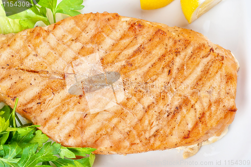 Image of Grilled salmon steak