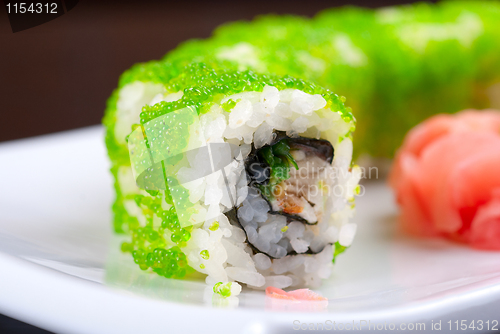 Image of sushi rolls