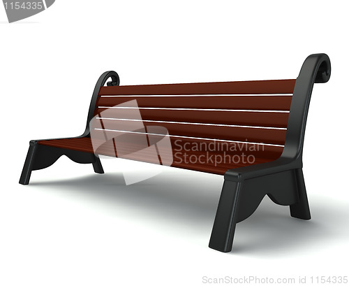 Image of 3d wooden bench