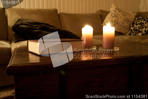 Image of book on a table