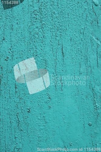 Image of Old wooden turquoise surface