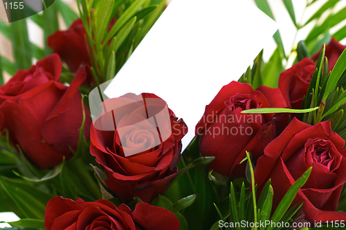 Image of Red roses and greeting card 5