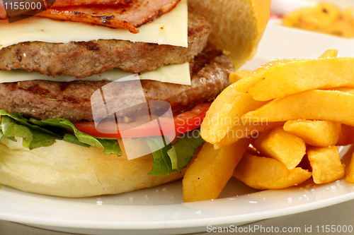 Image of Burger And fries