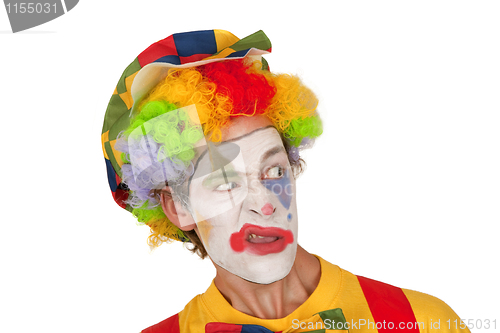 Image of Portrait of colorful Clown