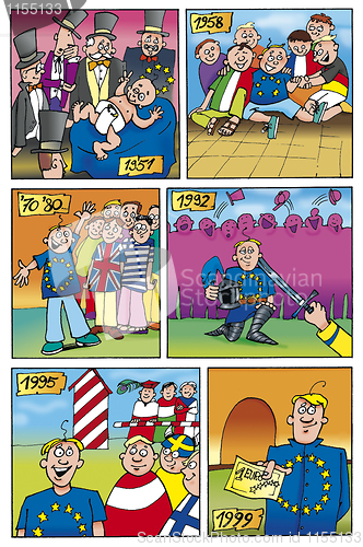 Image of comic history of European Union