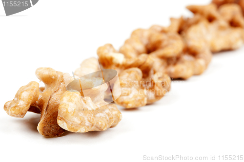 Image of halves peeled walnuts