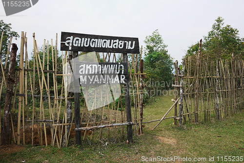 Image of The border between Thailand and Myanmar