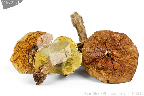 Image of Four dried cepe mushrooms