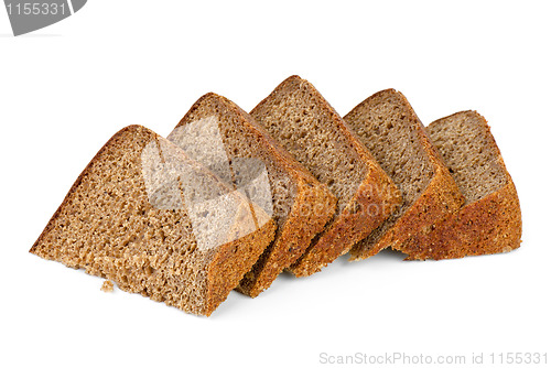 Image of Few chunks of rye bread