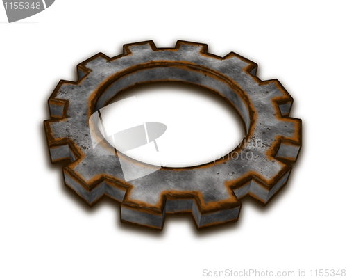 Image of rusty gear wheel