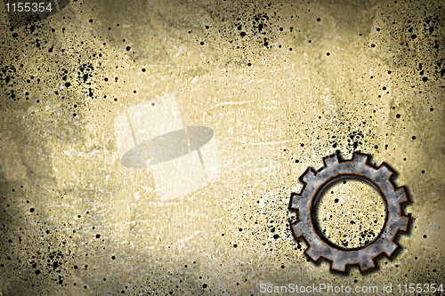 Image of rusty gear wheel