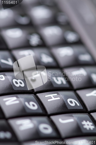 Image of qwerty keypad from cellphone