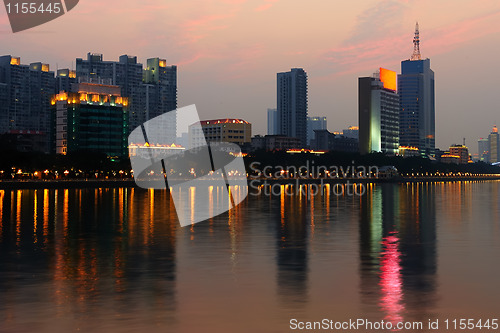 Image of Night scene of Guanghzou city