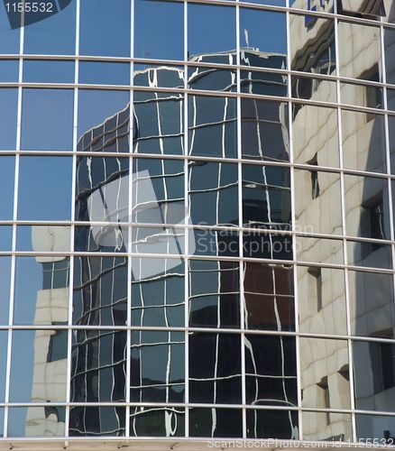 Image of Office building reflection in another building