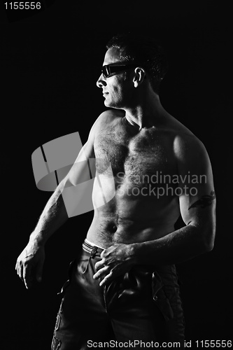Image of handsome muscle man