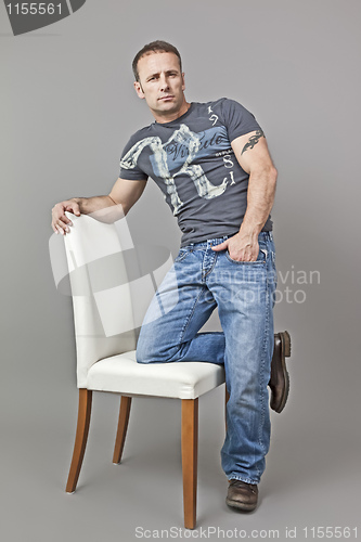 Image of handsome muscle man