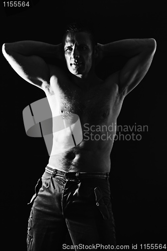 Image of handsome muscle man