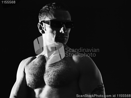 Image of handsome muscle man