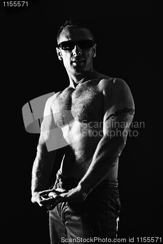 Image of handsome muscle man