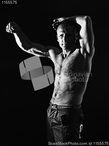 Image of handsome muscle man