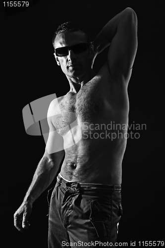 Image of handsome muscle man
