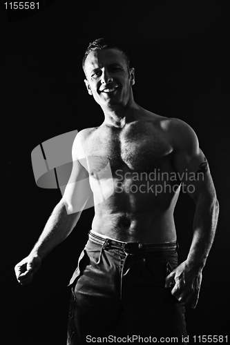 Image of handsome muscle man