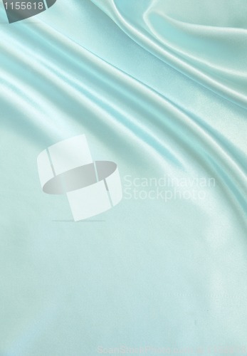 Image of Smooth elegant blue silk 