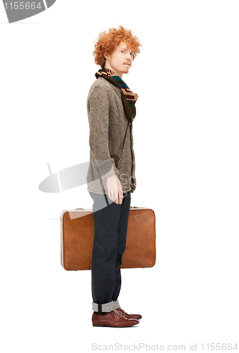 Image of man with suitcase