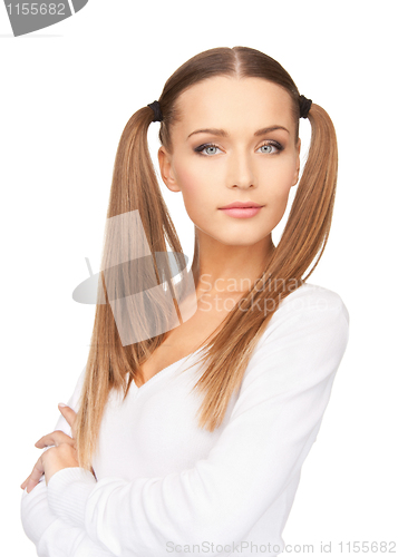 Image of calm and friendly woman