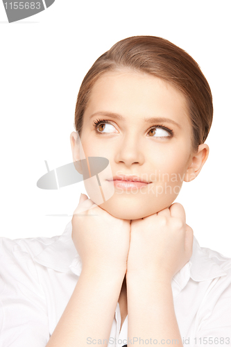 Image of calm and friendly woman