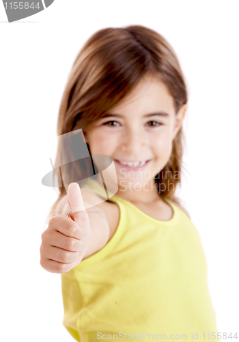 Image of Girl with thumbs up