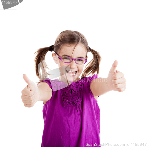 Image of Girl with thumbs up