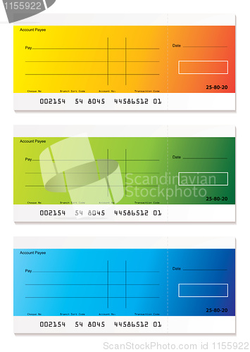 Image of Modern payment cheque