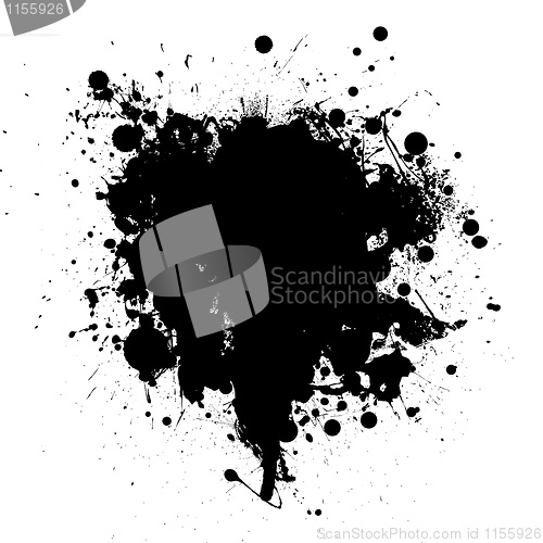 Image of Black ink splatter