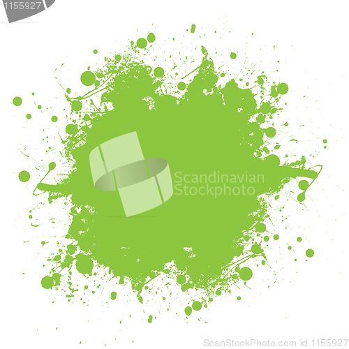 Image of Green ink splatter