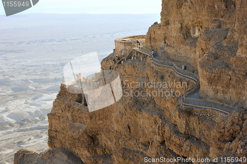 Image of Masada, road to the North Palace