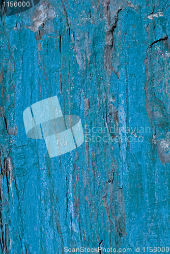 Image of Blue painted shale stone 