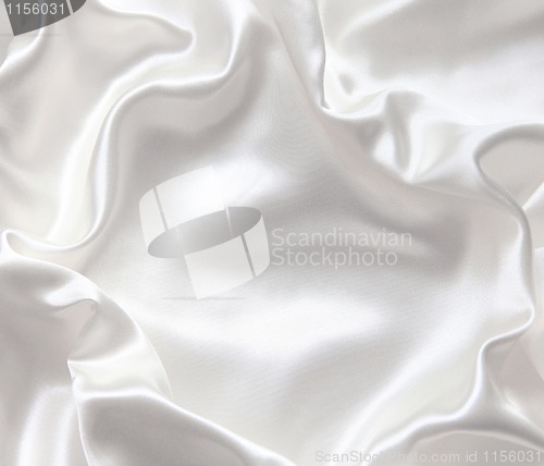 Image of Smooth elegant white silk 