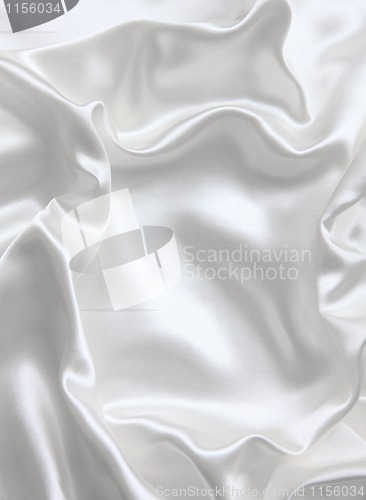 Image of Smooth elegant white silk as wedding background 