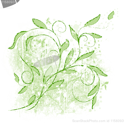 Image of Floral grunge background