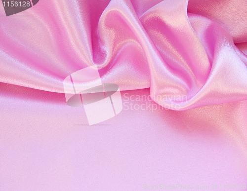 Image of Smooth elegant pink silk as background 
