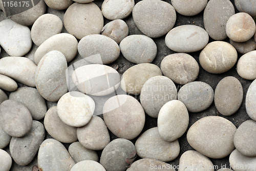 Image of abstract background with round peeble stones