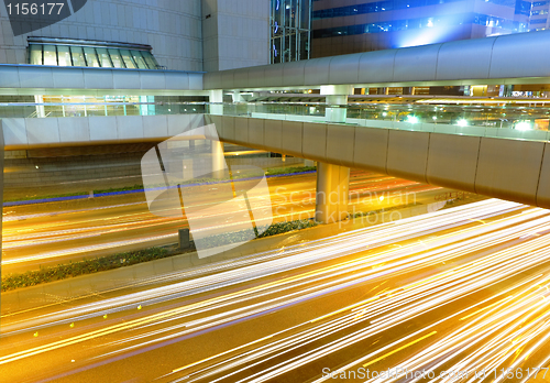 Image of modern city at night
