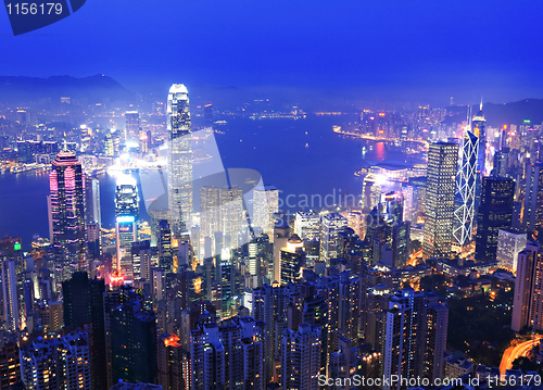 Image of Hong Kong at night